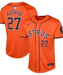 Youth Houston Astros Jose Altuve Orange Alternate Limited Player Jersey