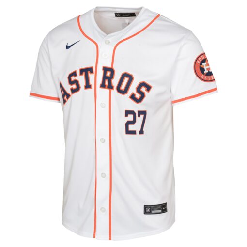 Youth Houston Astros Jose Altuve White Home Limited Player Jersey - Image 2