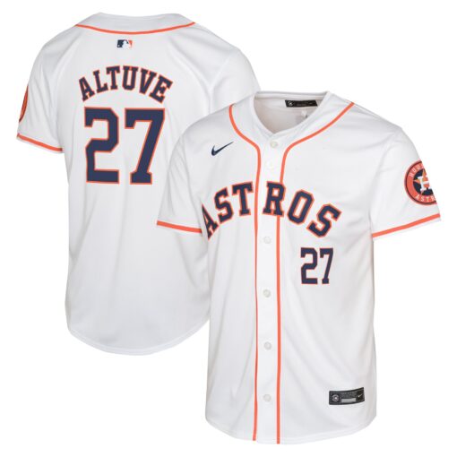 Youth Houston Astros Jose Altuve White Home Limited Player Jersey