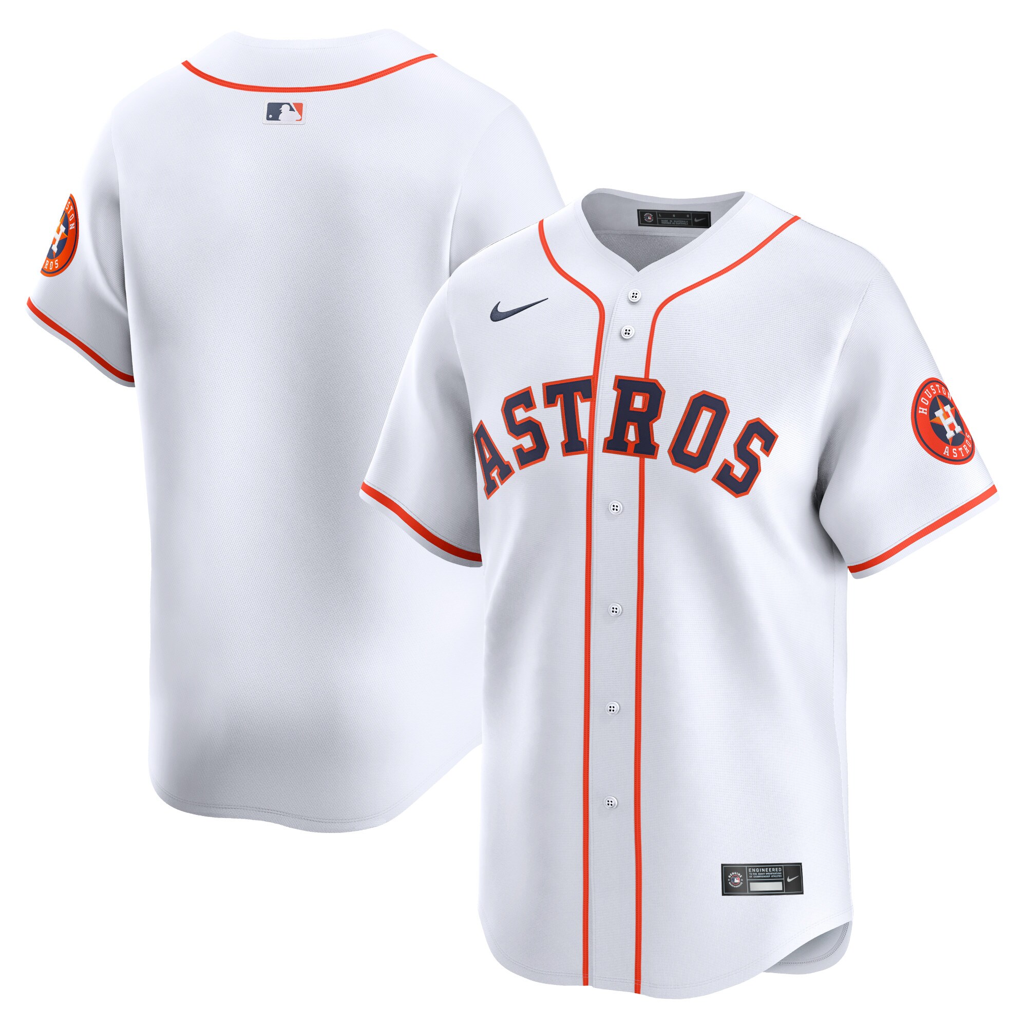 Youth Houston Astros White Home Limited Jersey