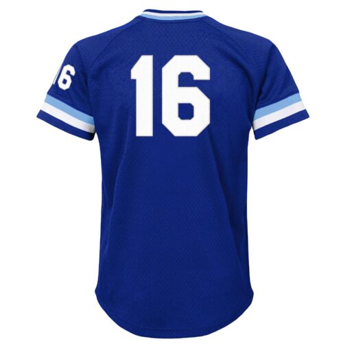 Youth Kansas City Royals Bo Jackson Mitchell & Ness Royal Cooperstown Collection Mesh Batting Practice Jersey - Image 3