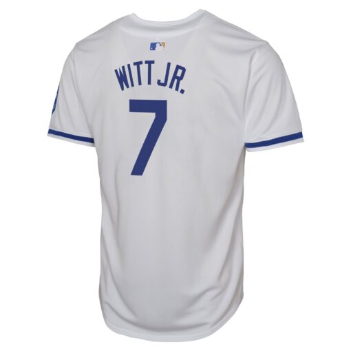 Youth Kansas City Royals Bobby Witt Jr. White Home Limited Player Jersey - Image 3