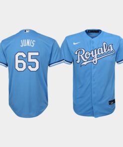 Youth Kansas City Royals Jakob Junis 65 Light Blue Alternate Jersey Jersey