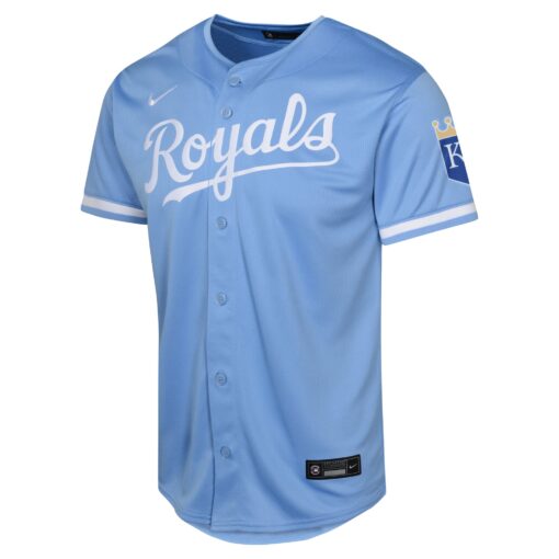Youth Kansas City Royals Light Blue Alternate Limited Jersey - Image 2