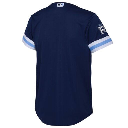 Youth Kansas City Royals Navy City Connect Jersey - Image 3