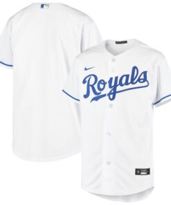 Youth Kansas City Royals White Home Team Jersey