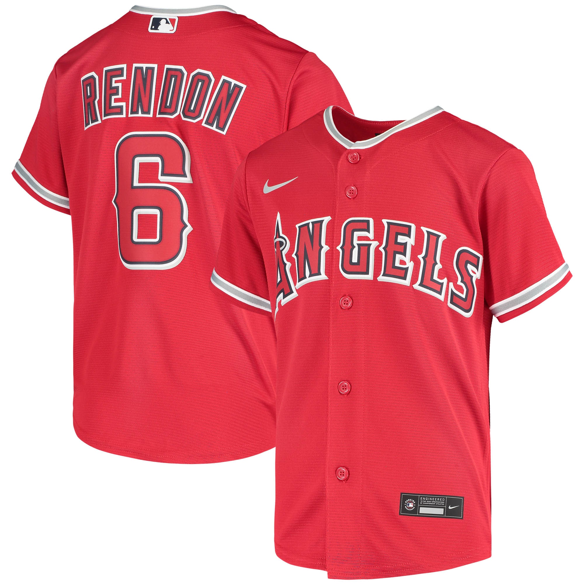 Youth Los Angeles Angels Anthony Rendon Red Alternate Player Jersey