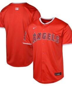 Youth Los Angeles Angels Red Alternate Limited Jersey