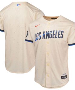 Youth Los Angeles Dodgers Cream 2024 City Connect Limited Jersey