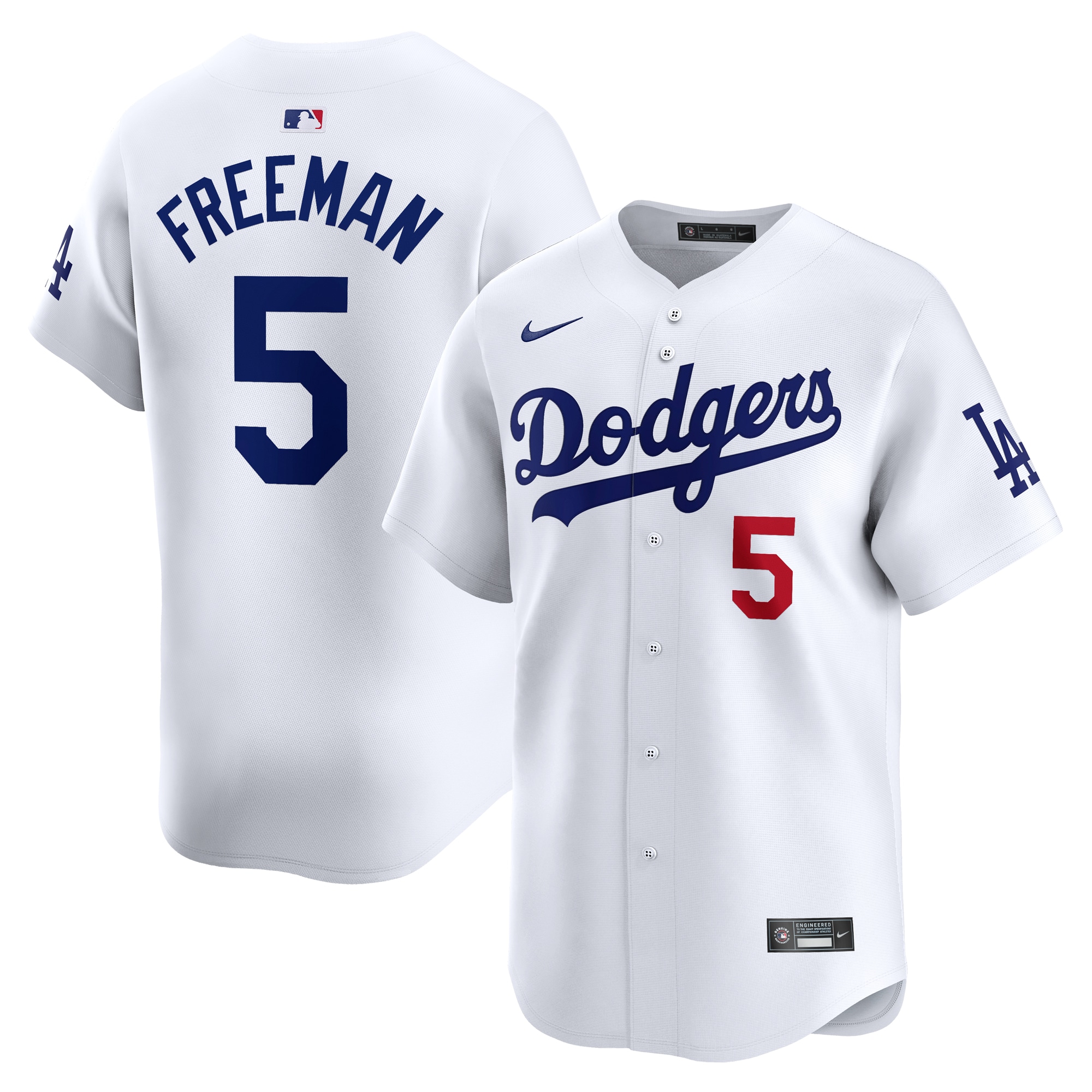 Youth Los Angeles Dodgers Freddie Freeman White Home Limited Player Jersey