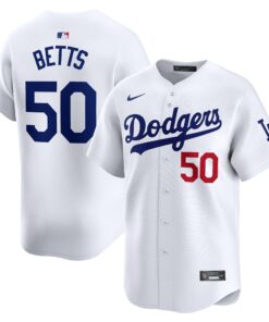 Youth Los Angeles Dodgers Mookie Betts White Home Limited Player Jersey