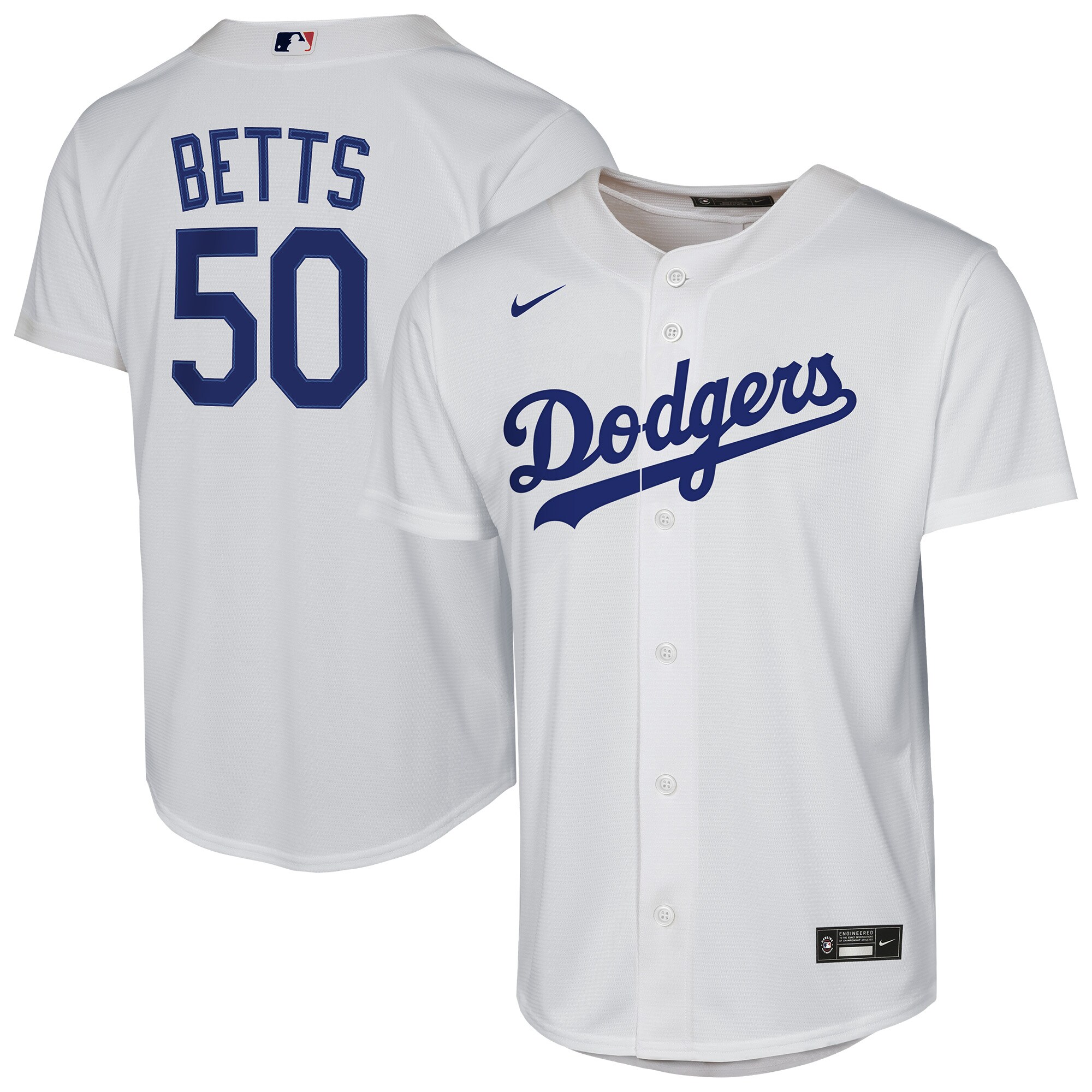 Youth Los Angeles Dodgers Mookie Betts White Home Player Jersey