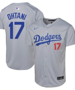 Youth Los Angeles Dodgers Shohei Ohtani Gray Alternate Limited Jersey