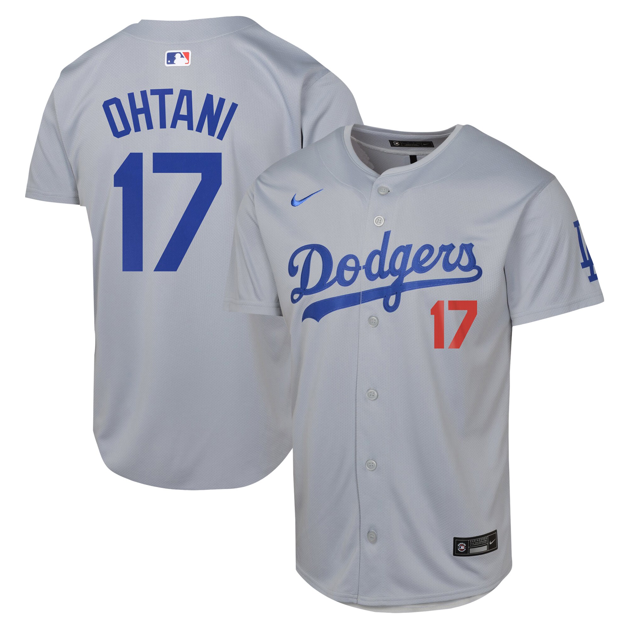 Youth Los Angeles Dodgers Shohei Ohtani Gray Alternate Limited Jersey