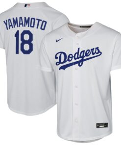 Youth Los Angeles Dodgers Yoshinobu Yamamoto White Home Player Jersey