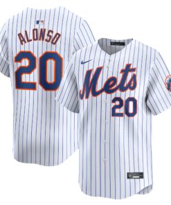 Youth New York Mets Pete Alonso White Home Limited Player Jersey