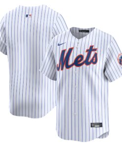Youth New York Mets White Home Limited Jersey