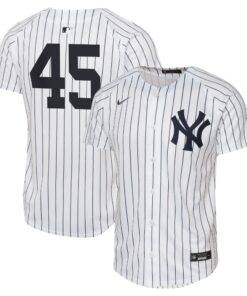 Youth New York Yankees Gerrit Cole White Home Limited Jersey