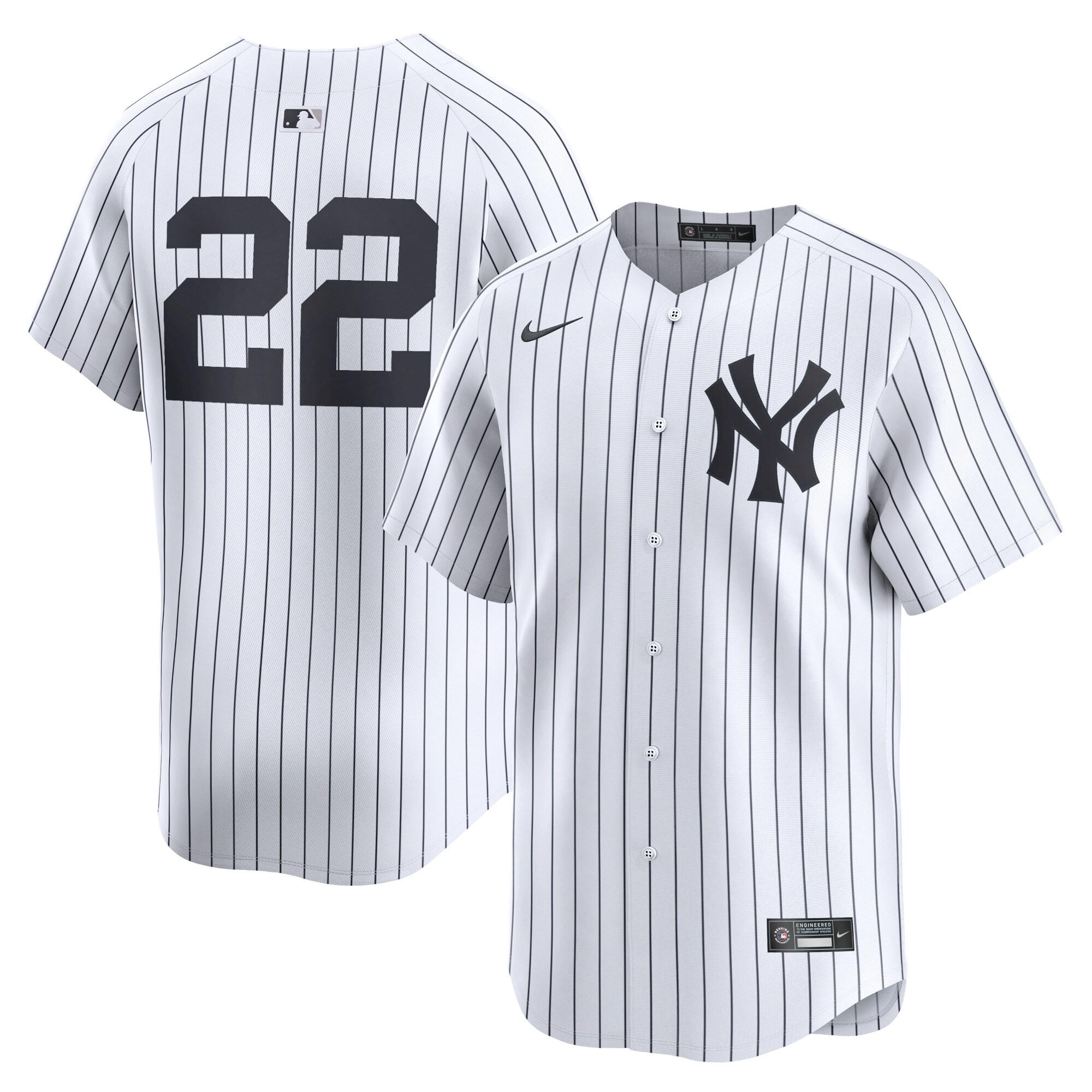 Youth New York Yankees Juan Soto White Home Limited Player Jersey