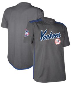 Youth New York Yankees Stitches Charcoal Team V-Neck Jersey