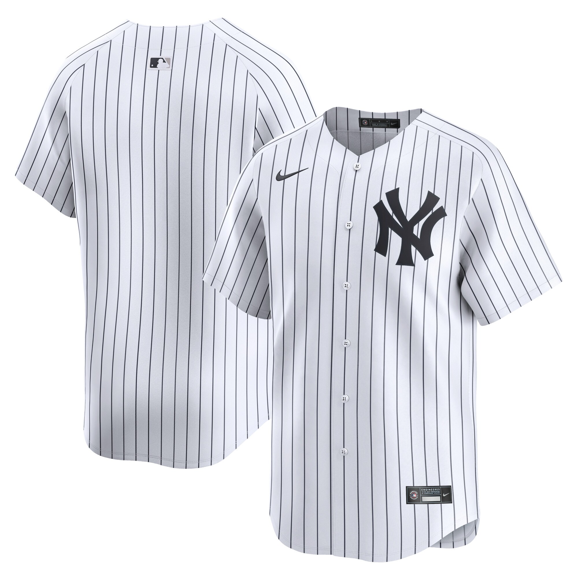 Youth New York Yankees White Home Limited Jersey