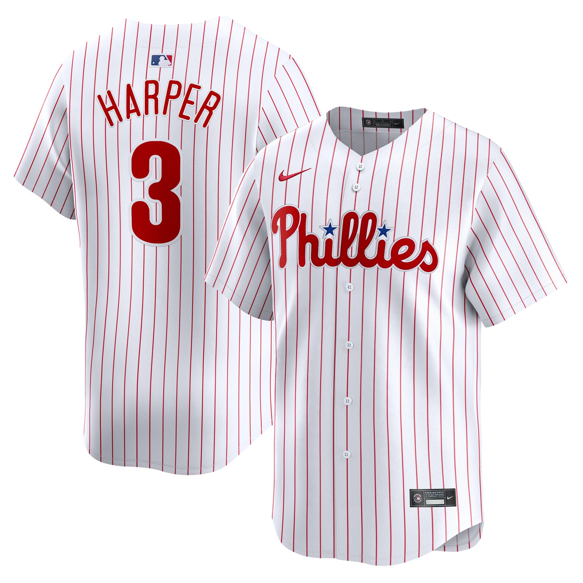 Youth Philadelphia Phillies Bryce Harper White Home Limited Player Jersey