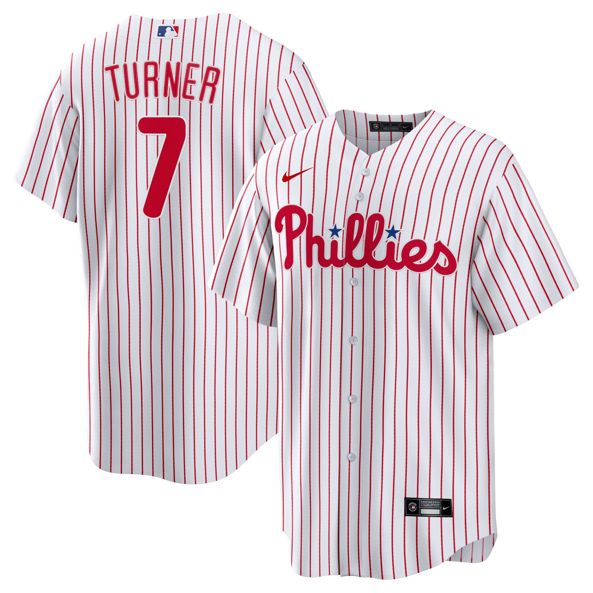 Youth Philadelphia Phillies Trea Turner White Alternate Player Jersey