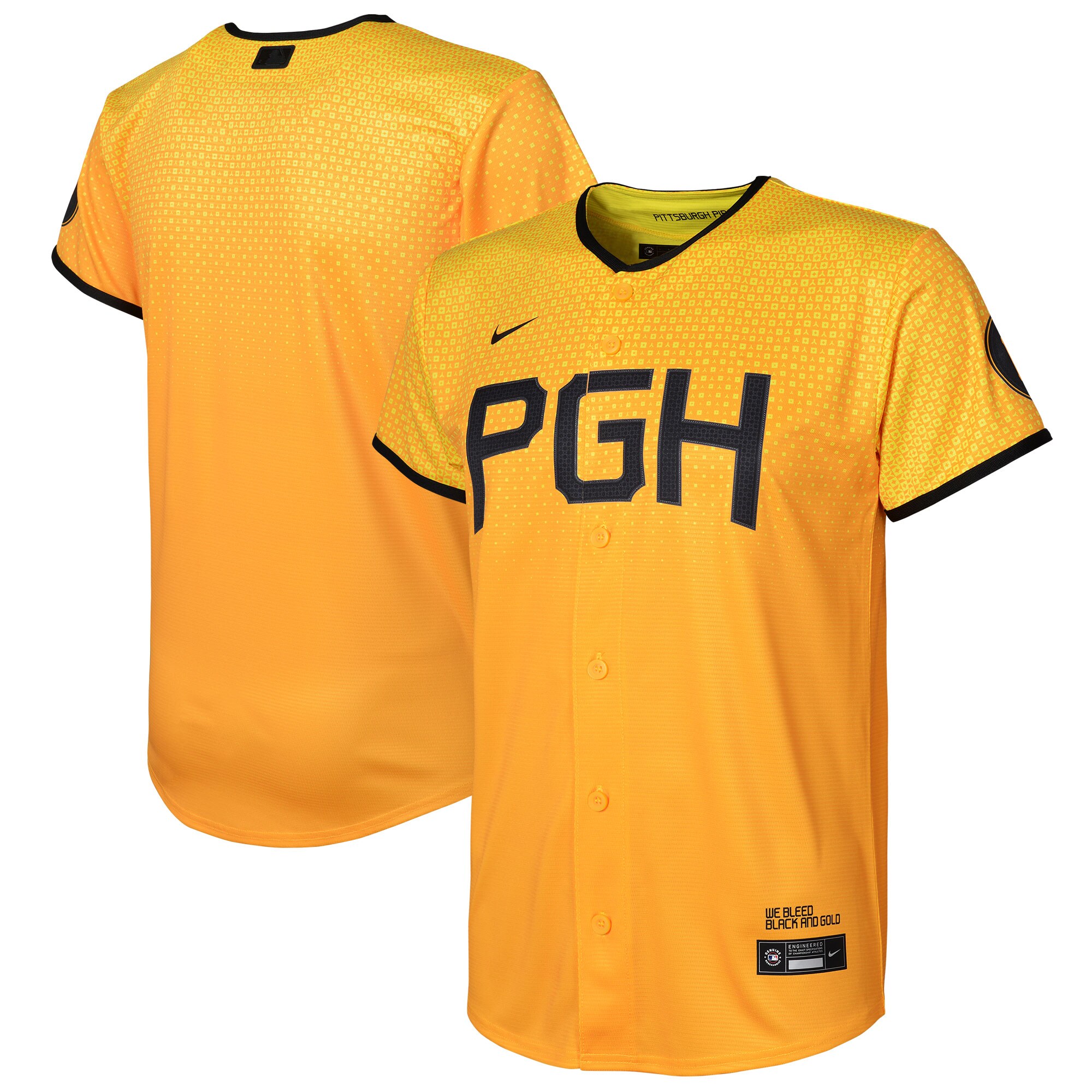 Youth Pittsburgh Pirates Gold City Connect Jersey