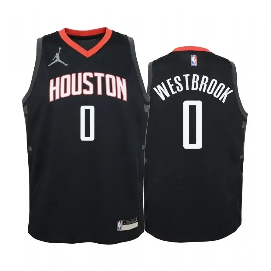 Youth Russell Westbrook Houston Rockets Red Statet Jersey Jumpman - JS555