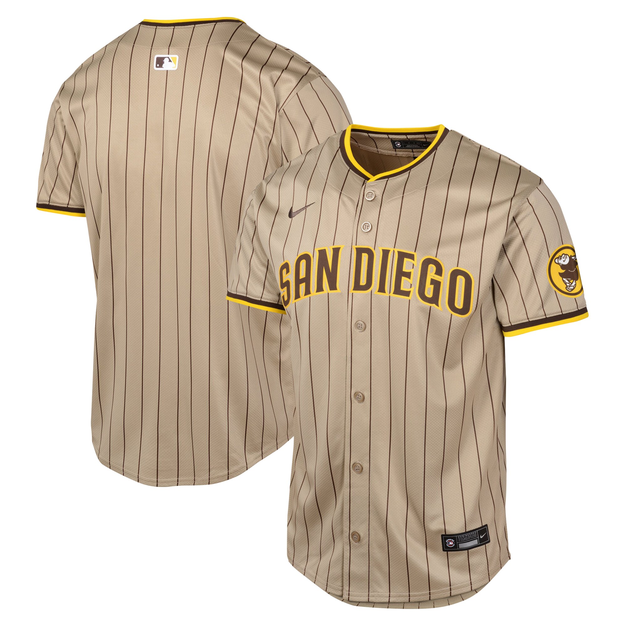 Youth San Diego Padres Tan Alternate Limited Jersey