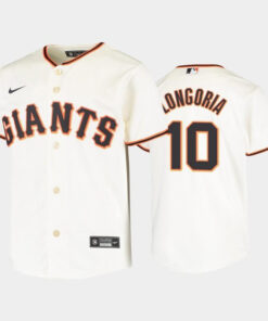 Youth San Francisco Giants 10 Evan Longoria Cream Home Jersey Jersey