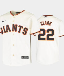 Youth San Francisco Giants 22 Will Clark Cream Home Jersey Jersey