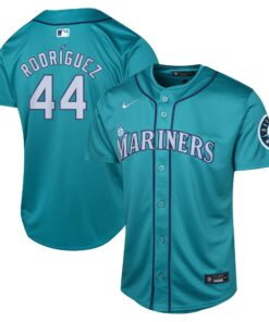 Youth Seattle Mariners Julio RodrÃ­guez Aqua Alternate Limited Player Jersey