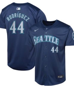 Youth Seattle Mariners Julio RodrÃ­guez Navy Road Limited Player Jersey