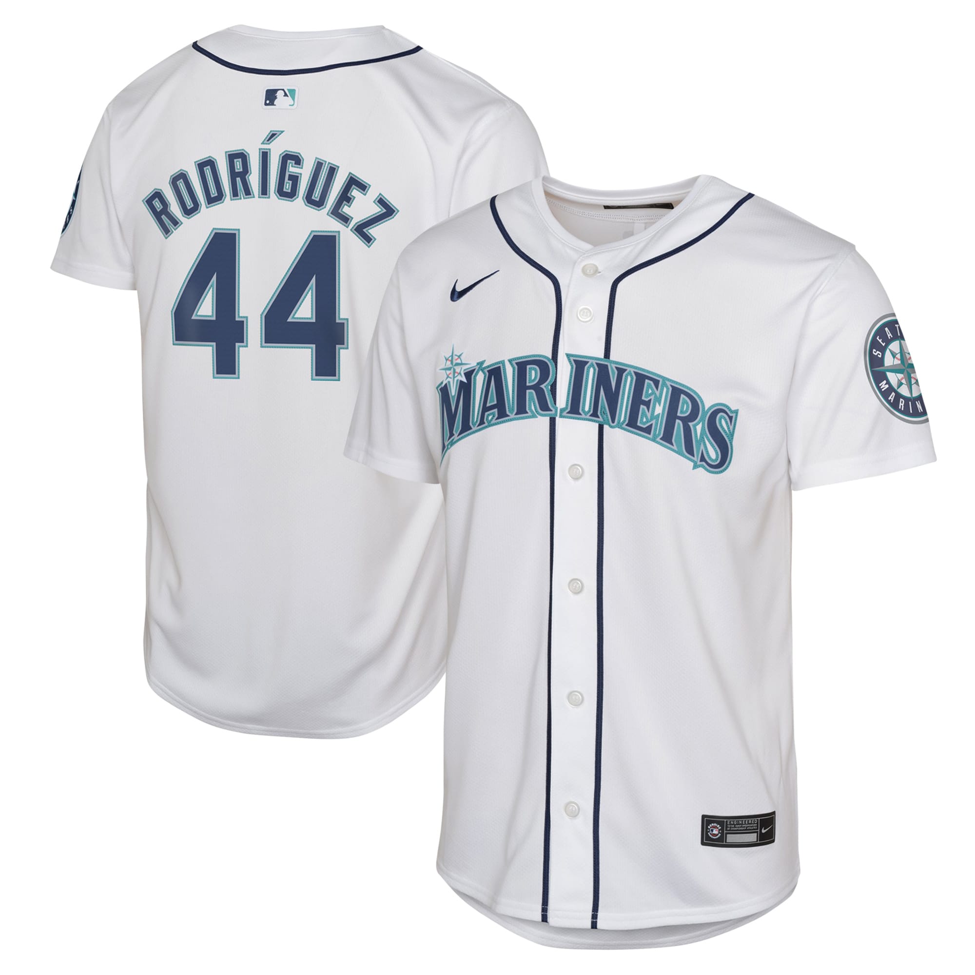 Youth Seattle Mariners Julio RodrÃ­guez White Home Limited Player Jersey