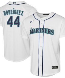 Youth Seattle Mariners Julio Rodriguez White Home Player Jersey