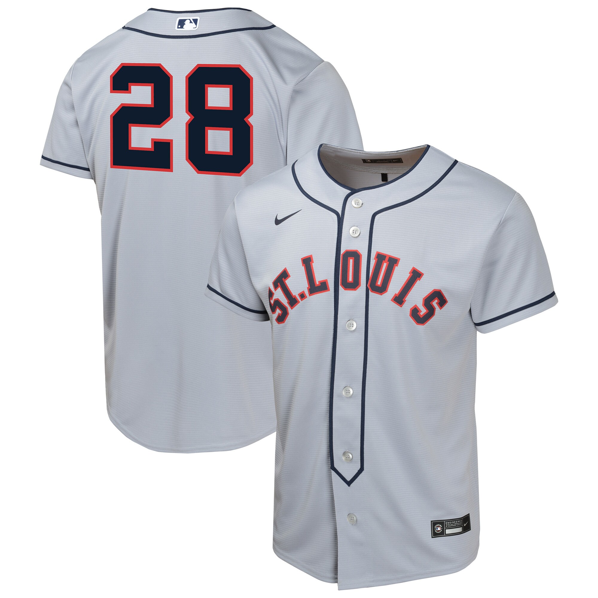 Youth St. Louis Cardinals Nolan Arenado Gray 2024 Rickwood Classic Limited Player Jersey
