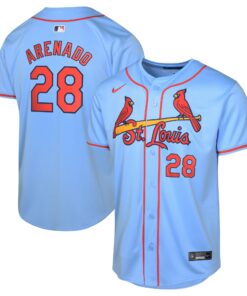 Youth St. Louis Cardinals Nolan Arenado Light Blue Alternate Limited Player Jersey