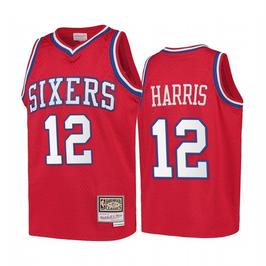 Youth Tobias Harris Philadelphia 76ers Hardwood Classics Kids Jersey - Red - JS368
