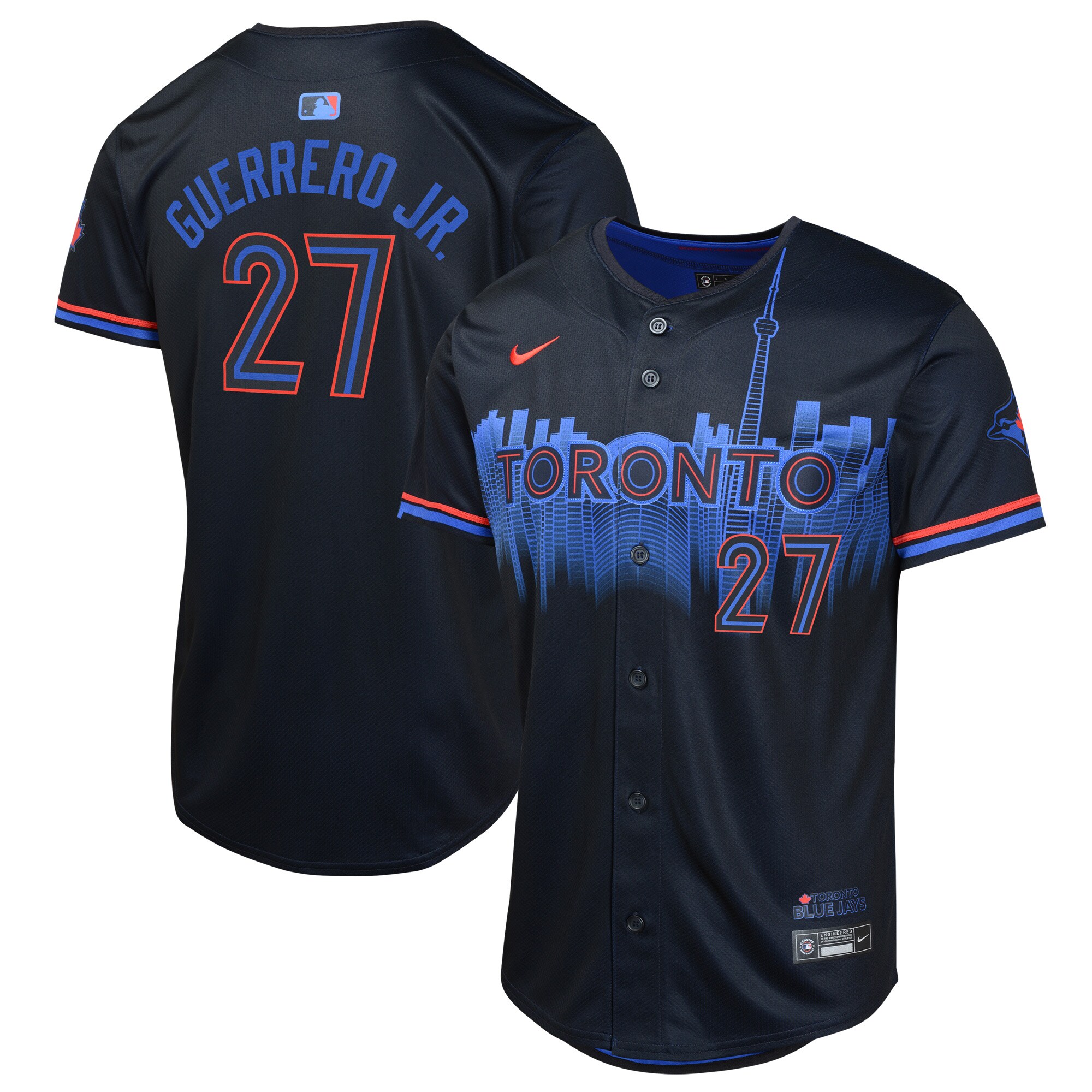 Youth Toronto Blue Jays Vladimir Guerrero Navy 2024 City Connect Limited Player Jersey