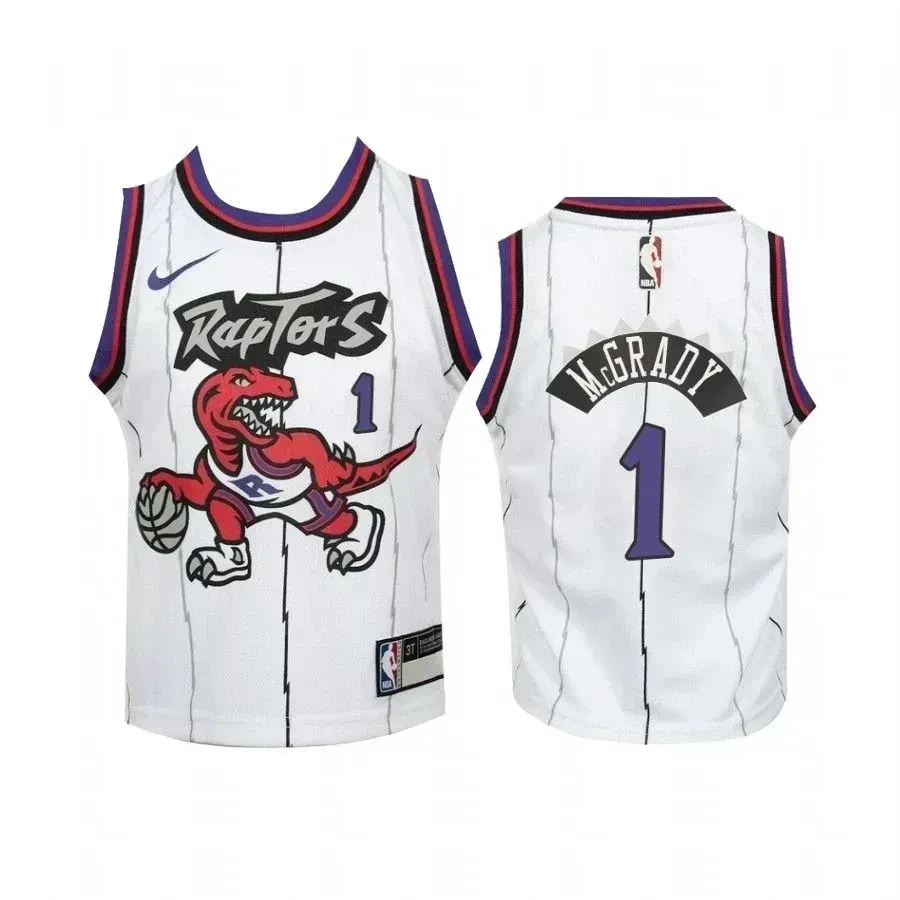 Youth Tracy Mcgrady Toronto Raptors Kids White Hardwood Classics Jersey - JS460