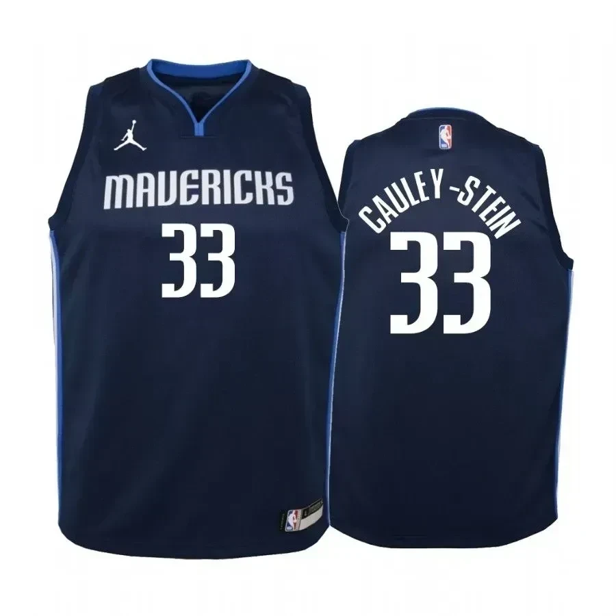 Youth Willie Cauley-stein Dallas Mavericks Navy Statet Jersey Jumpman - JS843