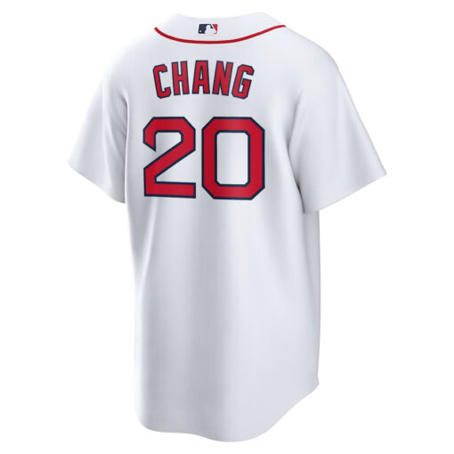 Yu Chang 20 Boston Red Sox Home Men Jersey - White - Image 3