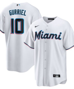 Yuli Gurriel 10 Miami Marlins Men Jersey - White