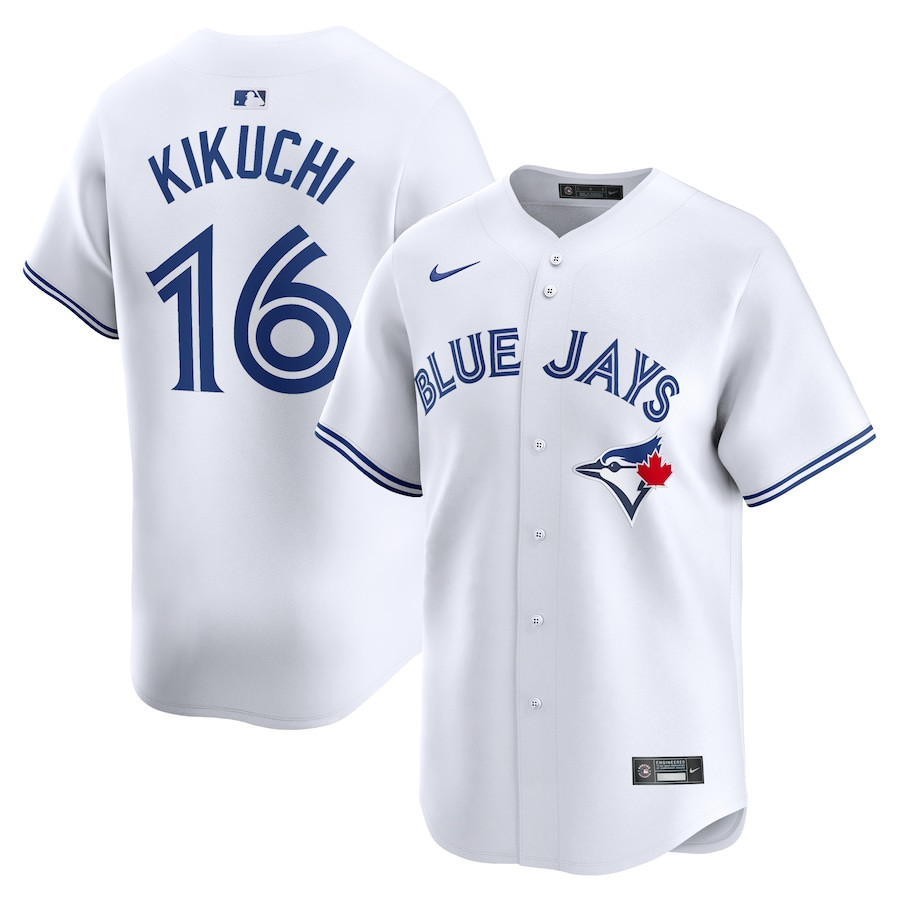 Yusei Kikuchi 16 Toronto Blue Jays Home Limited Player Men Jersey - White