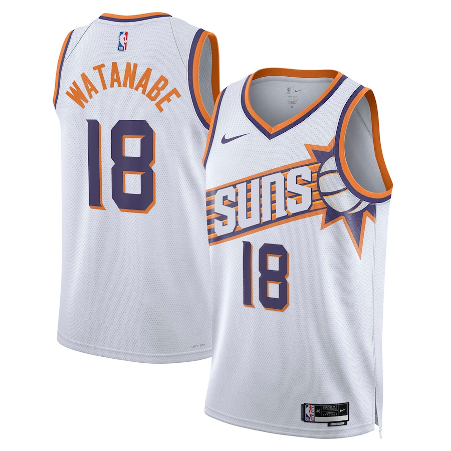 Yuta Watanabe 18 Phoenix Suns 2023/24 Swingman Jersey - Association Edition - White - JS168