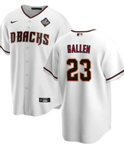 Zac Gallen 23 Arizona Diamondbacks 2023 World Series Men Jersey - White