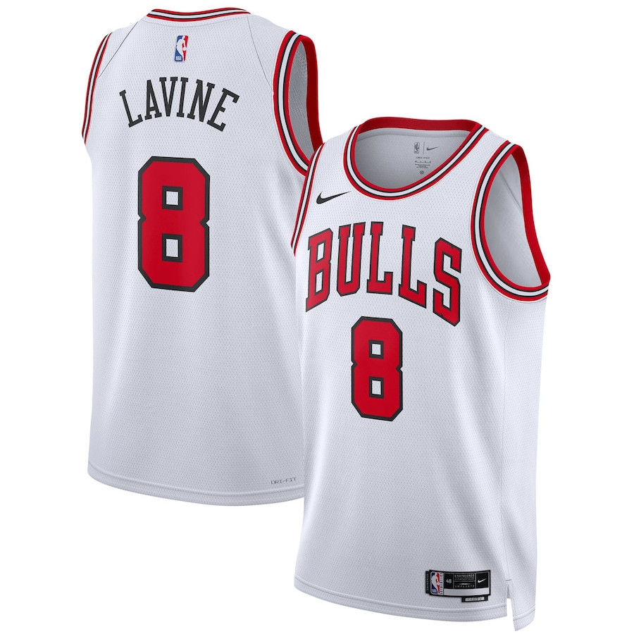 Zach Lavine 8 Chicago Bulls Unisex Swingman Jersey - Association Edition - White - JS734