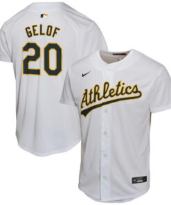 Zack Gelof 20 Oakland Athletics Home Game YOUTH Jersey - White