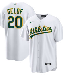 Zack Gelof 20 Oakland Athletics Home Men Jersey - White
